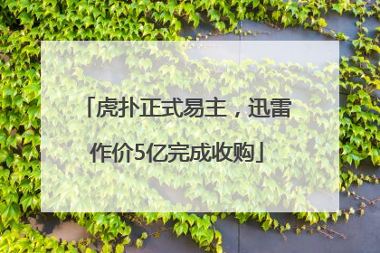 虎扑正式易主，迅雷作价5亿完成收购