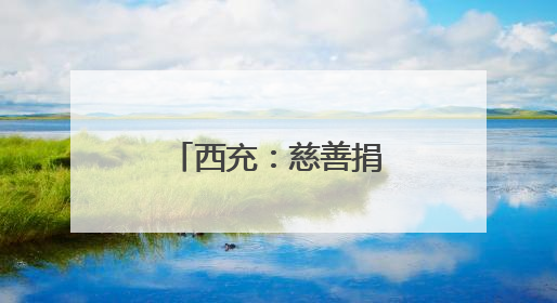 西充：慈善捐赠传温情 便民服务惠万家