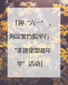 迎“六一”，海淀紫竹院举行“非遗童盟嘉年华”活动