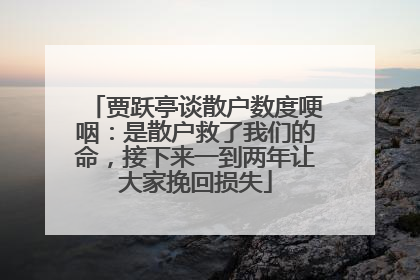 贾跃亭谈散户数度哽咽：是散户救了我们的命，接下来一到两年让大家挽回损失