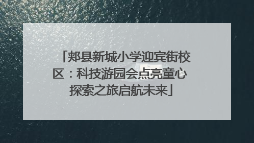 郏县新城小学迎宾街校区：科技游园会点亮童心 探索之旅启航未来