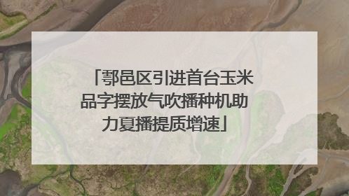 鄠邑区引进首台玉米品字摆放气吹播种机助力夏播提质增速