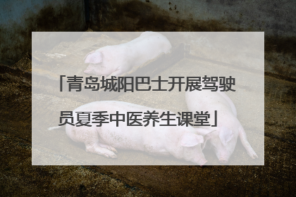 青岛城阳巴士开展驾驶员夏季中医养生课堂