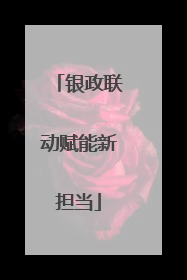 银政联动赋能新担当