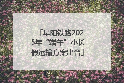 阜阳铁路2025年“端午”小长假运输方案出台