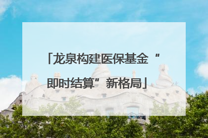 龙泉构建医保基金“即时结算”新格局