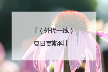 （外代一线）夏日莫斯科