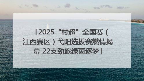 2025“村超”全国赛（江西赛区）弋阳选拔赛燃情揭幕 22支劲旅绿茵逐梦