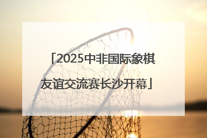2025中非国际象棋友谊交流赛长沙开幕