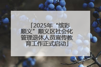 2025年“缤彩顺义”顺义区社会化管理退休人员宣传教育工作正式启动