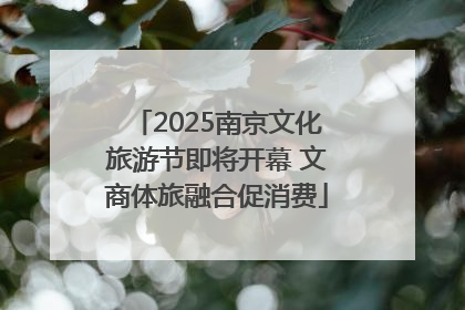 2025南京文化旅游节即将开幕 文商体旅融合促消费