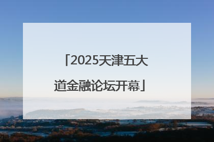 2025天津五大道金融论坛开幕