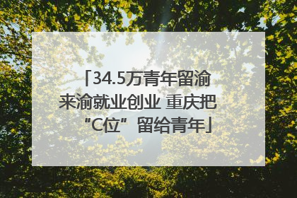 34.5万青年留渝来渝就业创业 重庆把“C位”留给青年