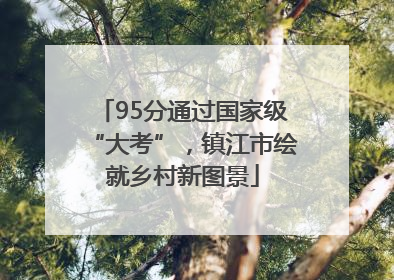 95分通过国家级“大考”，镇江市绘就乡村新图景