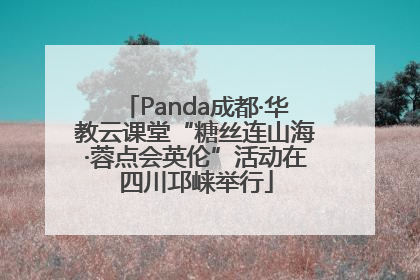 Panda成都·华教云课堂“糖丝连山海·蓉点会英伦”活动在四川邛崃举行
